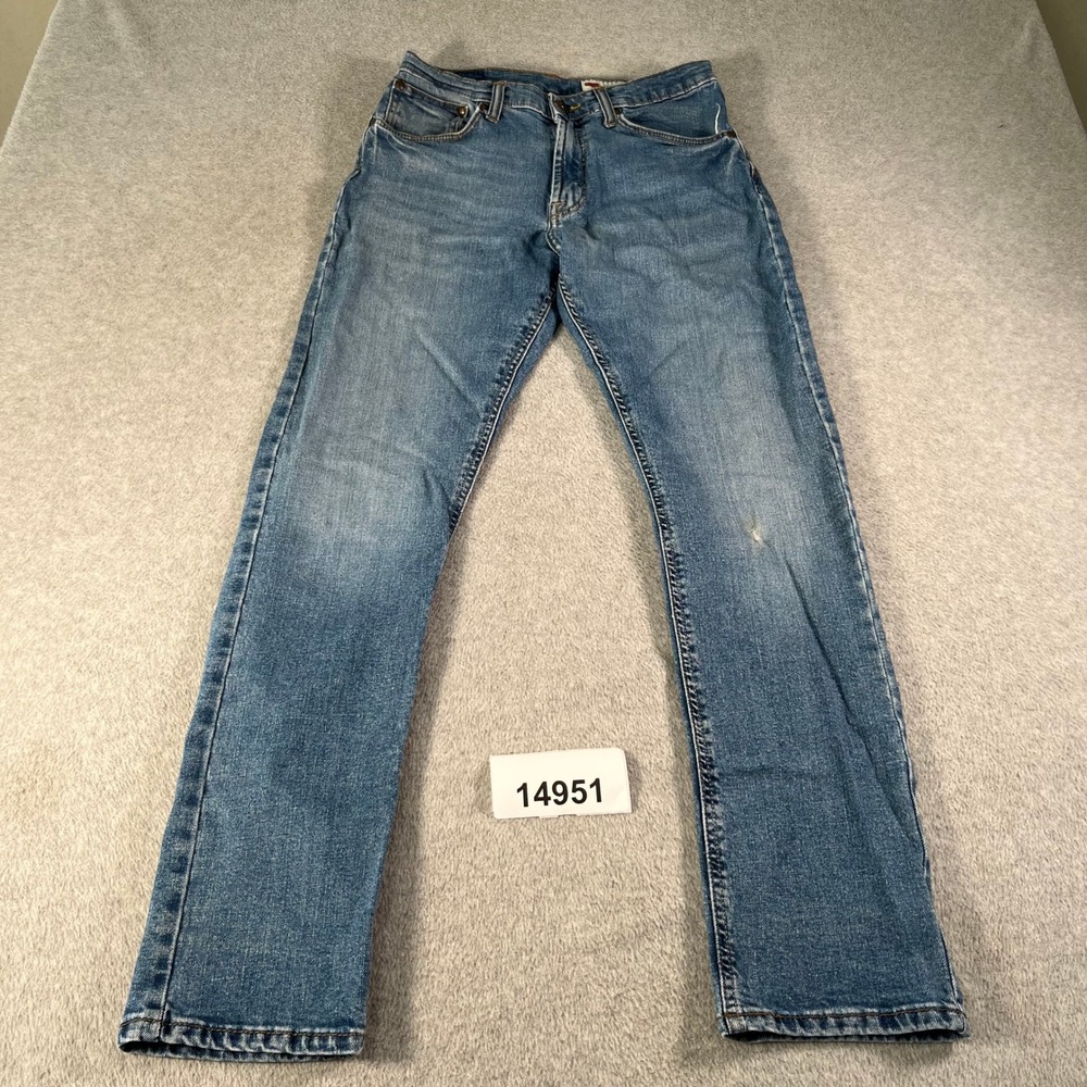 Wrangler Athletic Fit Jeans Mens 30x33 Blue Excellent Stretch Denim 1090ATWHF
